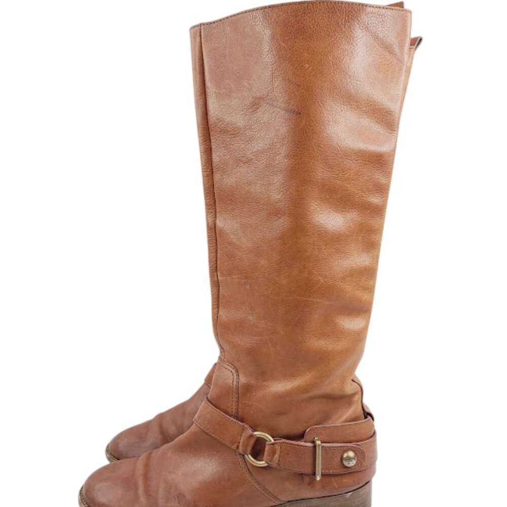 Coach Women's Brown Natale Leather Knee High Classic Riding Boot Size 9.5B